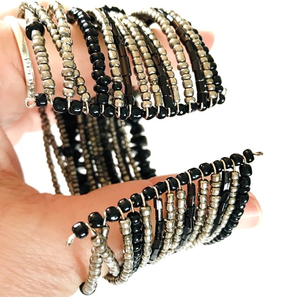 Expandable bead cuff bracelet - Picture 4 of 6